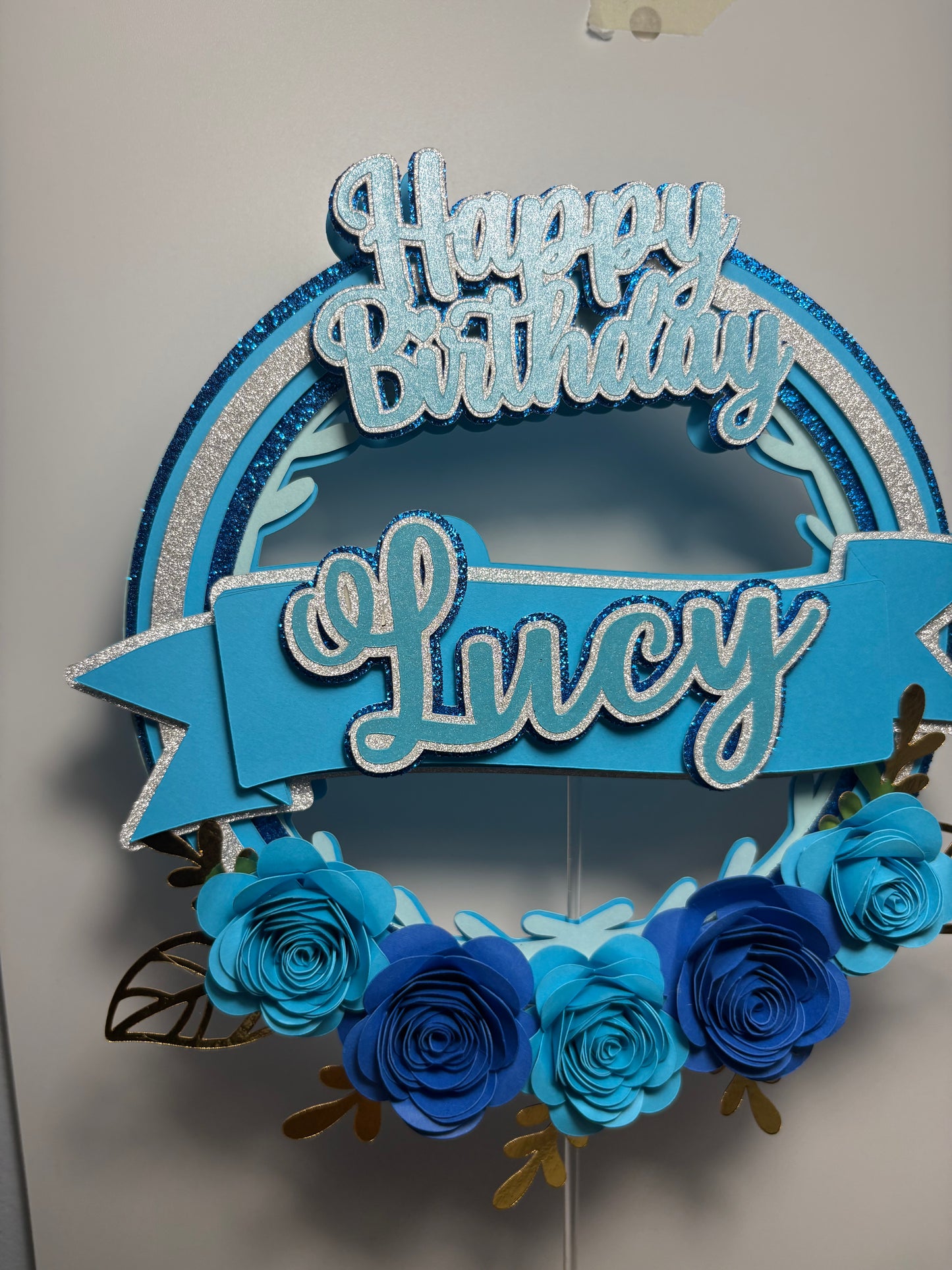 Flower Cake Topper, Flower cake decor
