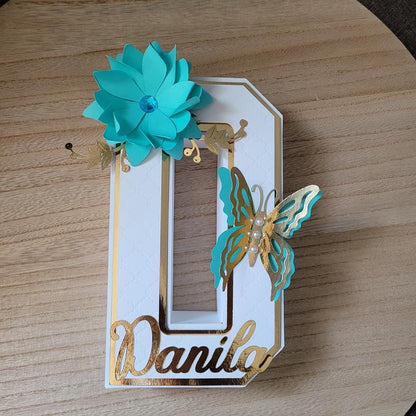 3D Customized Letter, 3D Cardstock Letter , Cardstock Letter