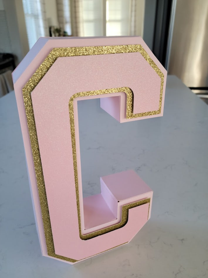 3D Carousel Customized Letter, 3D Customized Letter , Cardstock Letter