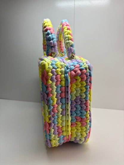 Custom Rainbow Unicorn Handbag, Kids Crochet Handbag, Unicorn Bag c