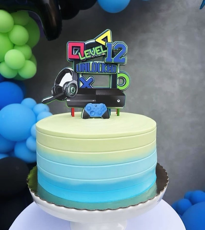 Gamer Cake Topper, Gamer cake decor, Video Game Cake Topper