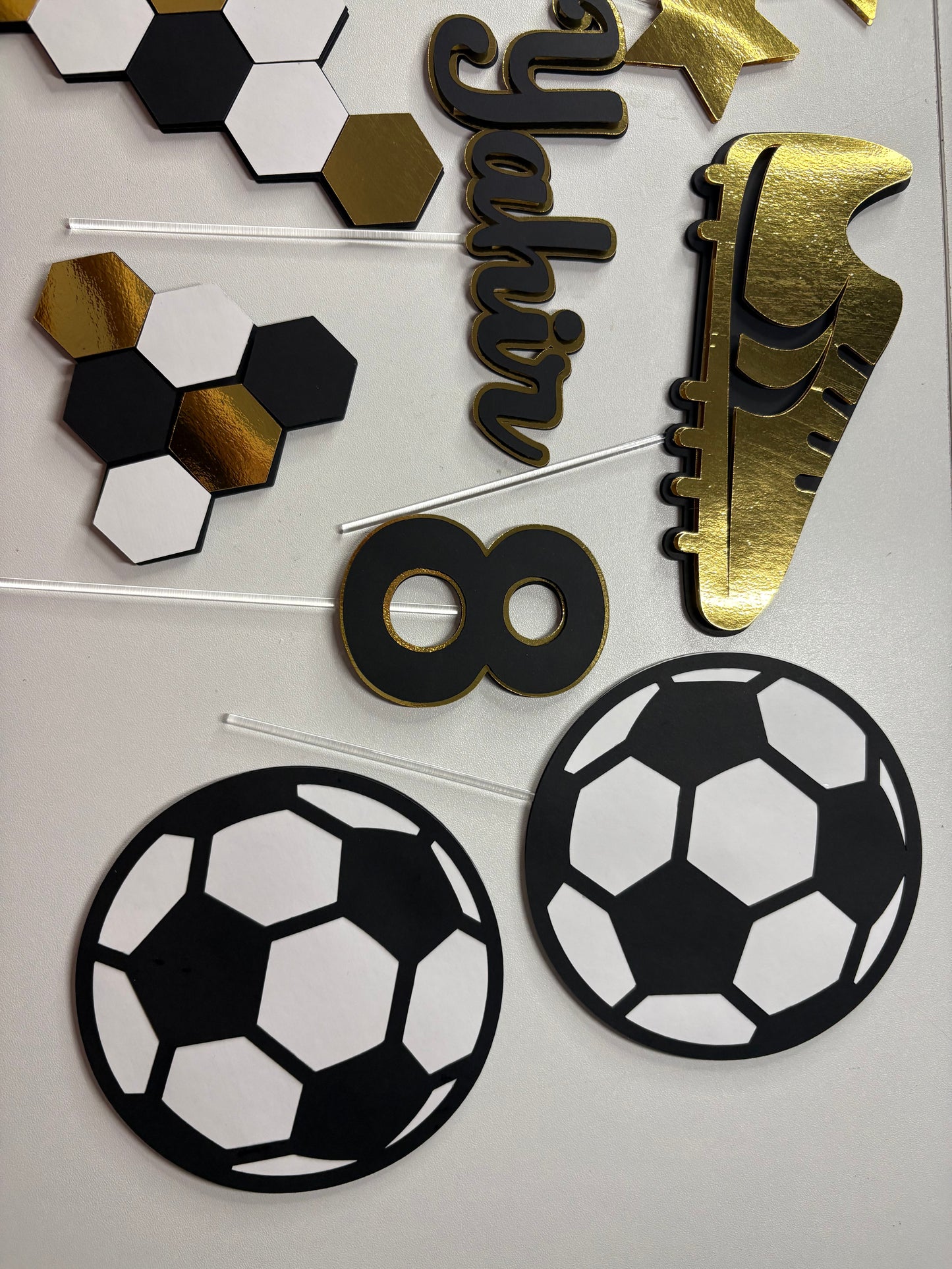 Soccer Cake Topper, soccer cake decor, Cake Topper