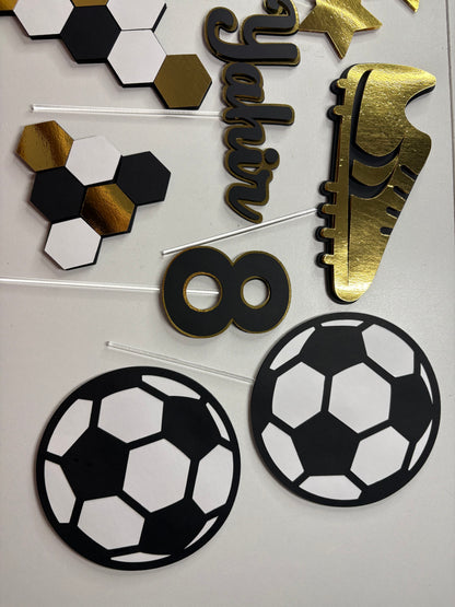 Soccer Cake Topper, soccer cake decor, Cake Topper