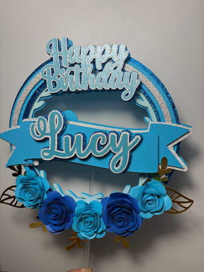 Flower Cake Topper, Flower cake decor