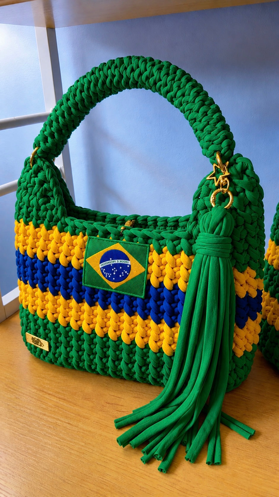 Custom Country Handbag, Crochet Handbag