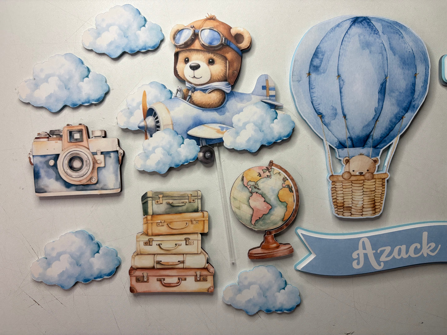Adventure Cake Topper, travel cake decor, Cake Topper