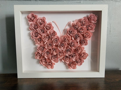 Butterfly Customized Flower shadow boxes , Butterfly shadow boxes