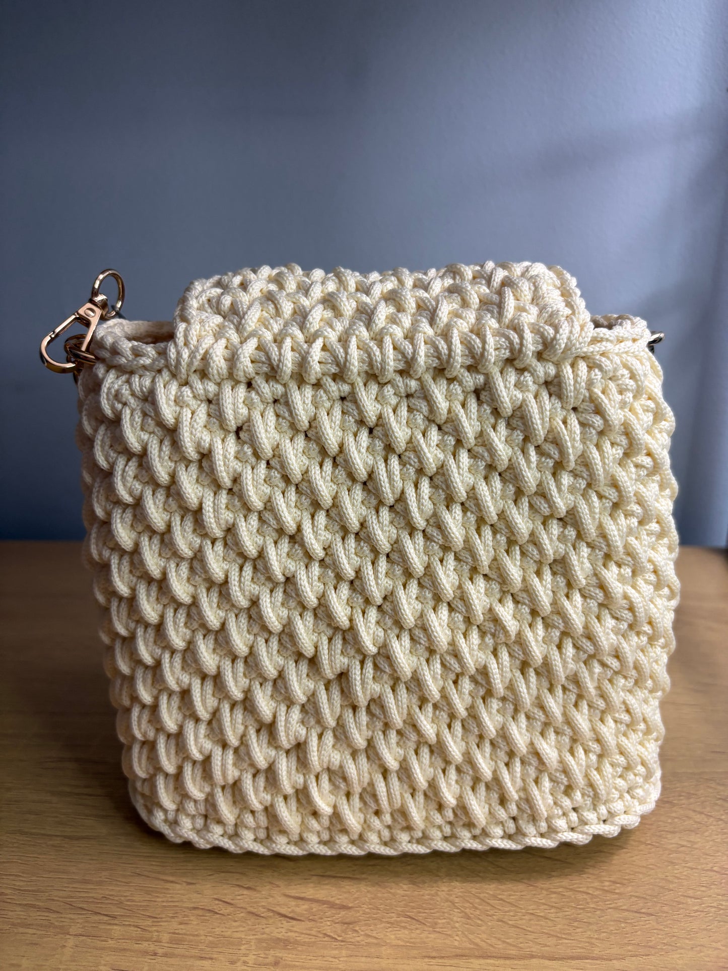 Off White Clutch Handbag, Crochet Handbag,  clutch