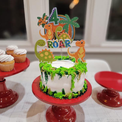 Dinosaur Cake Topper, Dinosaur cake decor