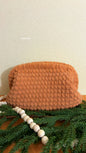 Brown Clutch Handbag, Crochet Handbag, Grey clutch