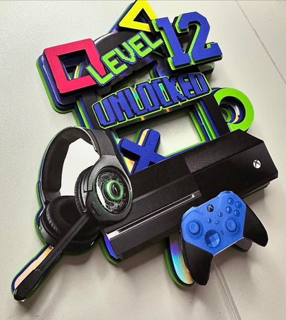 Gamer Cake Topper, Gamer cake decor, Video Game Cake Topper