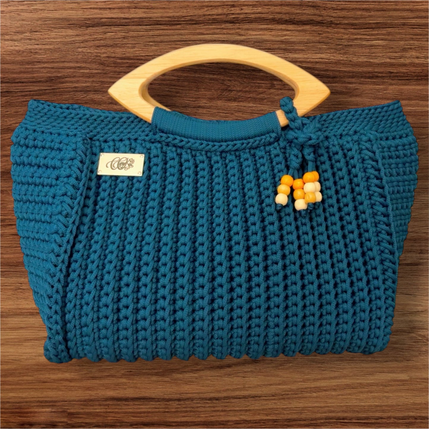 Custom Tote Handbag, Crochet Handbag, Custom Tote