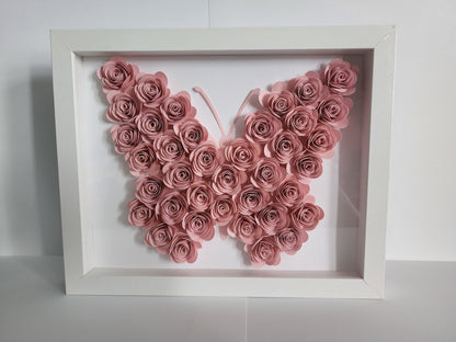 Butterfly Customized Flower shadow boxes , Butterfly shadow boxes