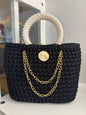 Black Handbag, Crochet Handbag, Black Purse (Copy)