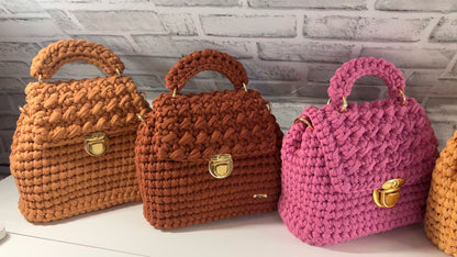 Custom Handbag, Crochet Handbag, Custom Purses