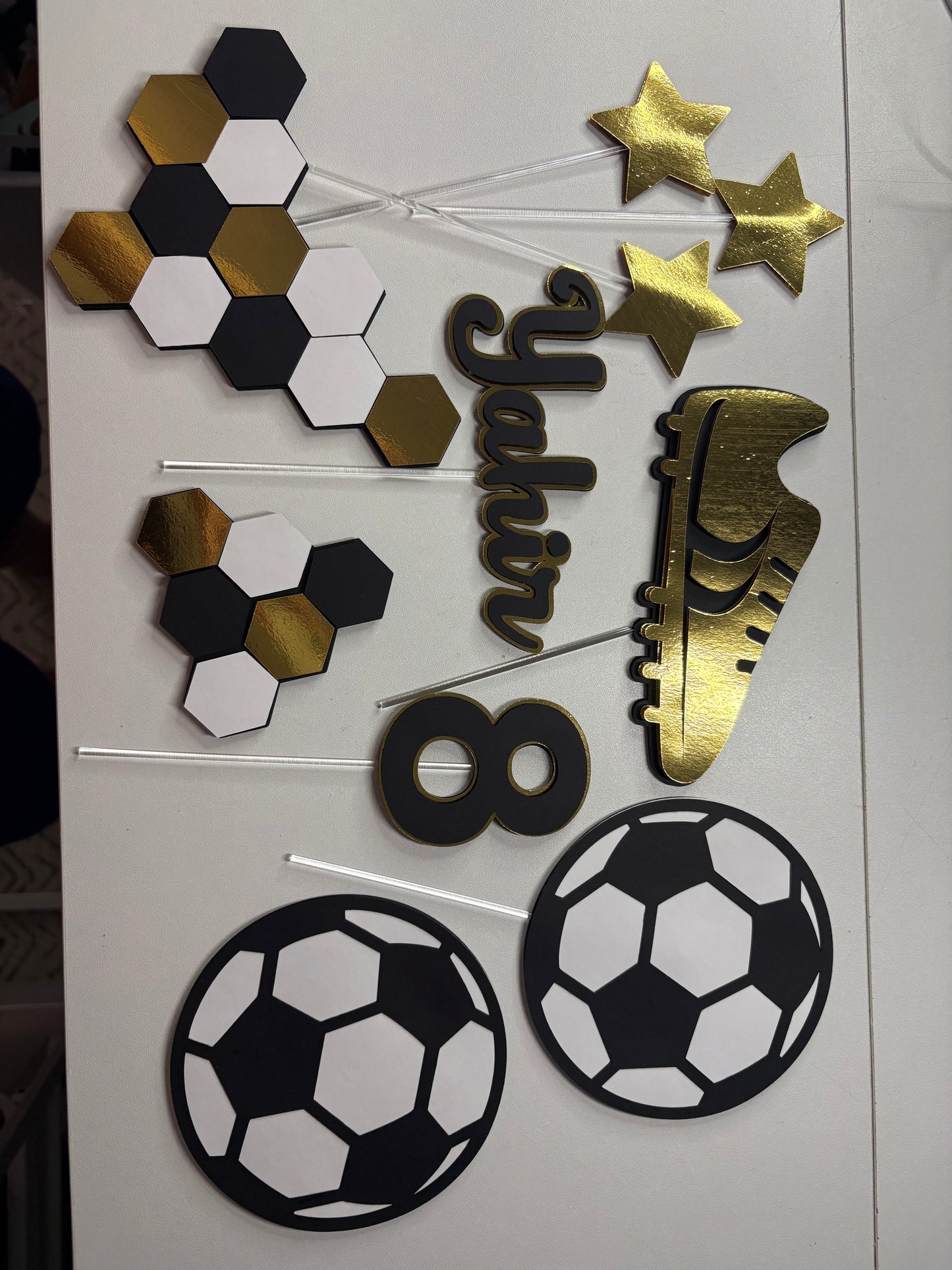 Soccer Cake Topper, soccer cake decor, Cake Topper