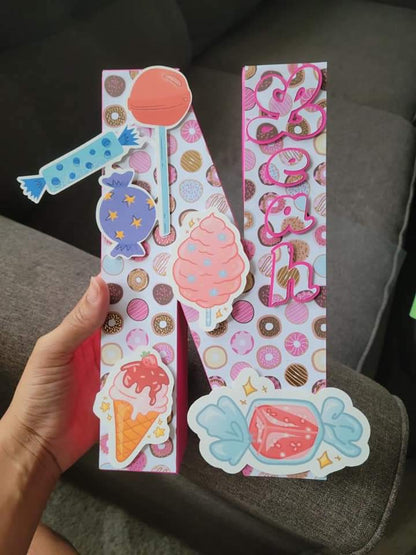 3D Customized Letter, 3D Cardstock Letter , Cardstock Letter
