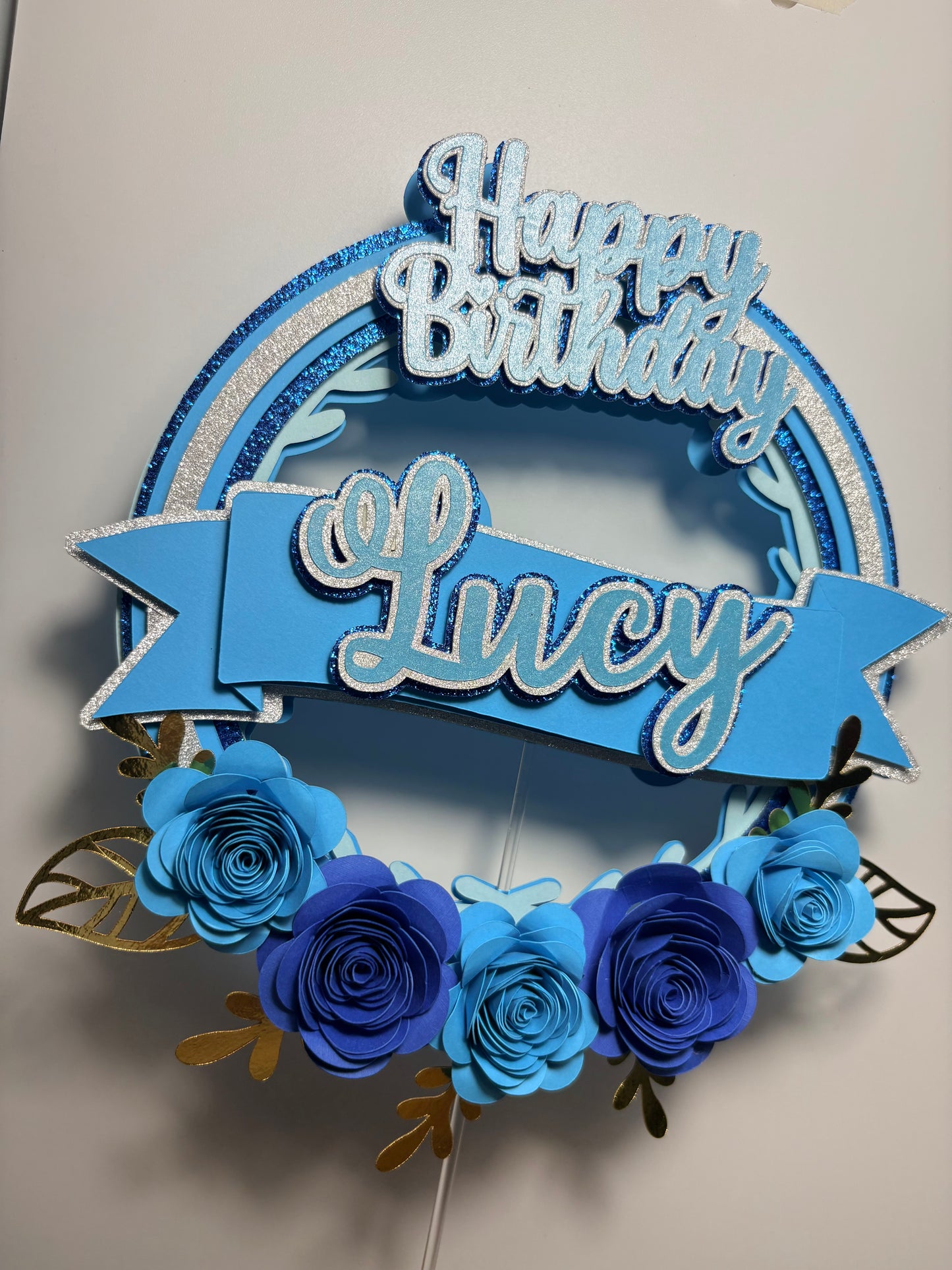 Flower Cake Topper, Flower cake decor