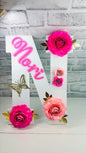 Wooden Customized Letter , Wood Flower Letter