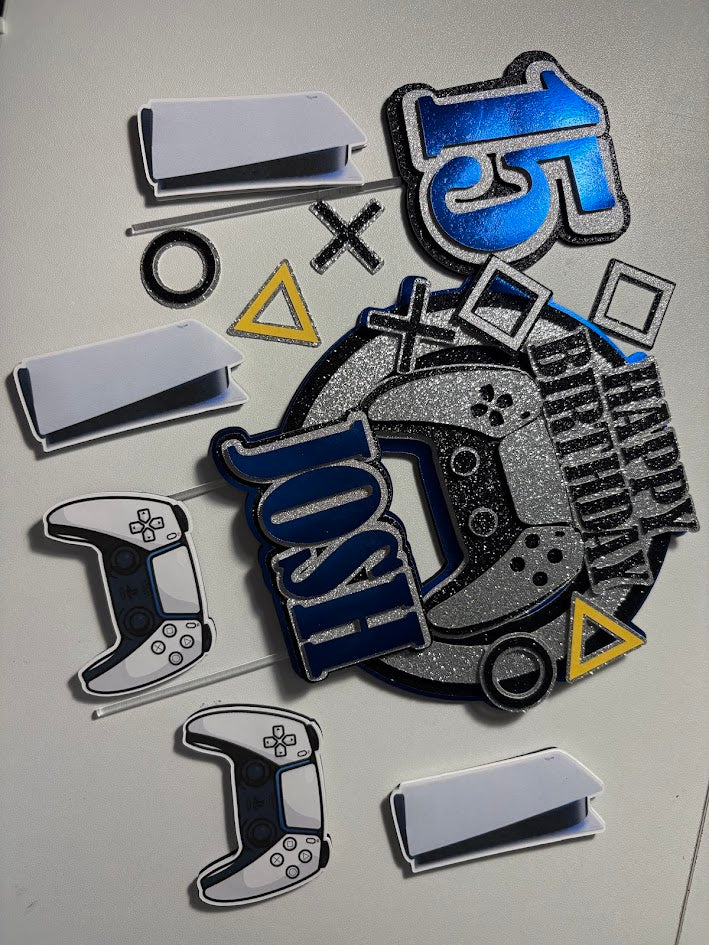 Gamer Cake Topper, Gamer cake decor, Video Game Cake Topper