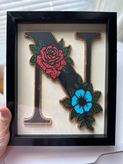 Customized shadow boxes , Name shadow boxes