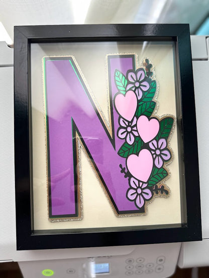 Customized shadow boxes , Name shadow boxes