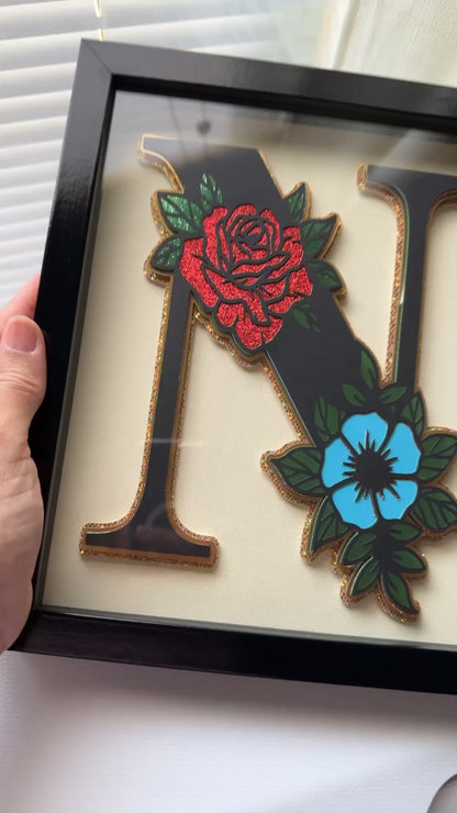 Customized shadow boxes , Name shadow boxes